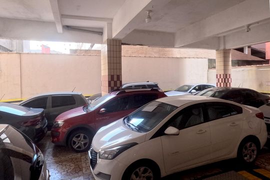 Área Comum - Garagem de apartamento para alugar com 2 quartos, 100m² em José Menino, Santos