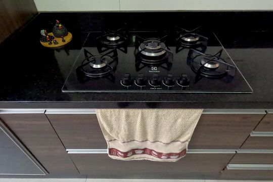 Cozinha e Área de Serviço de apartamento para alugar com 2 quartos, 100m² em José Menino, Santos