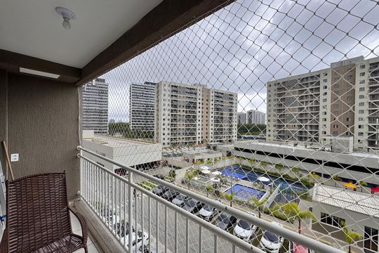 Varanda de apartamento para alugar com 2 quartos, 53m² em Barra Olímpica, Rio de Janeiro
