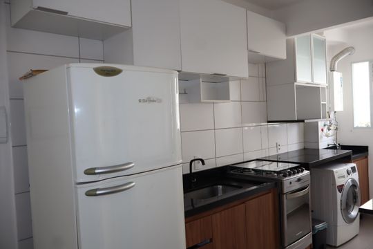 Cozinha de apartamento para alugar com 1 quarto, 32m² em Vila Graciosa, São Paulo