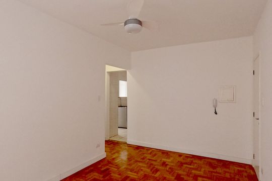 Sala de apartamento para alugar com 1 quarto, 53m² em Aparecida, Santos