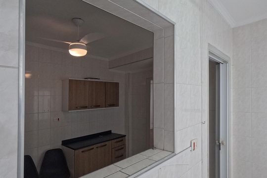 Área de Serviço de apartamento para alugar com 1 quarto, 53m² em Aparecida, Santos