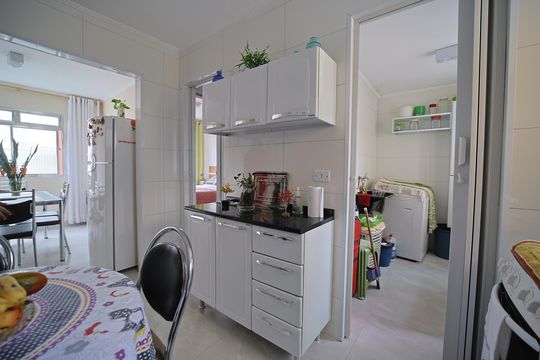 Cozinha de apartamento para alugar com 2 quartos, 60m² em Conjunto Habitacional Padre Manoel da Nobrega, São Paulo