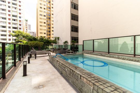 Piscina 2 de apartamento para alugar com 1 quarto, 33m² em Santa Cecilia, São Paulo