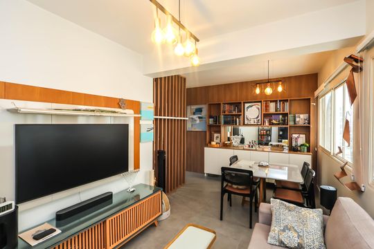 Sala de apartamento à venda com 2 quartos, 67m² em Bosque da Saúde, São Paulo
