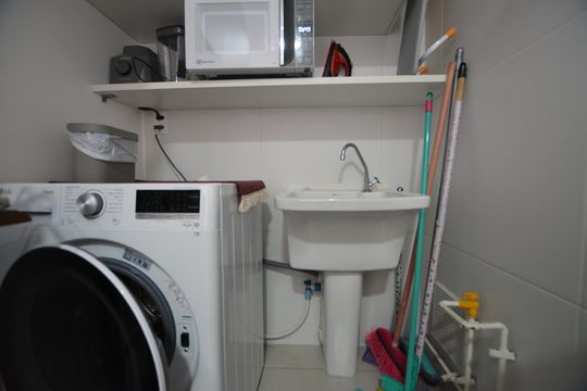 Área de serviço de apartamento para alugar com 2 quartos, 40m² em Vila Butantã, São Paulo