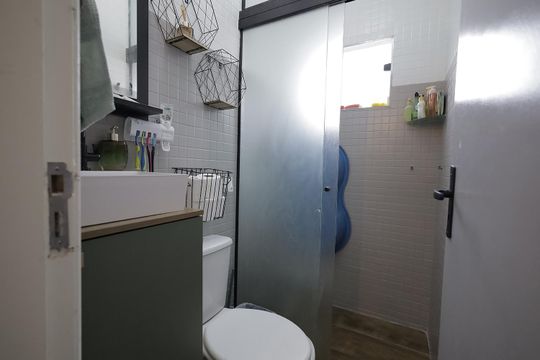 Banheiro de apartamento para alugar com 3 quartos, 89m² em Parque das Nações, Santo André