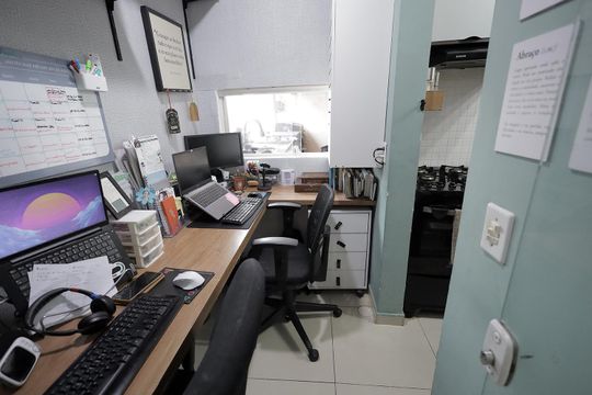 Escritório de apartamento para alugar com 3 quartos, 89m² em Parque das Nações, Santo André