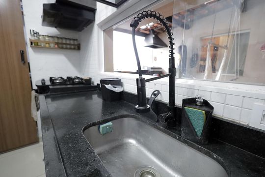Cozinha de apartamento para alugar com 3 quartos, 89m² em Parque das Nações, Santo André