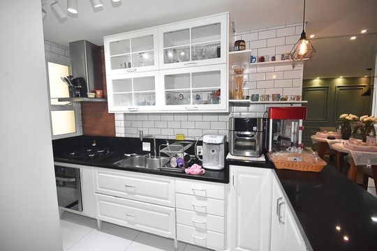 Cozinha - Armários de apartamento para alugar com 2 quartos, 79m² em Engordadouro, Jundiaí