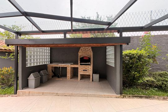 Área comum - Churrasqueira de apartamento à venda com 2 quartos, 53m² em Vila Lutécia, Santo André