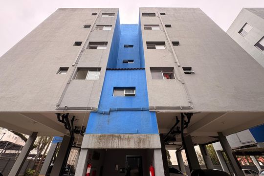 Fachada do bloco de apartamento à venda com 2 quartos, 53m² em Vila Lutécia, Santo André