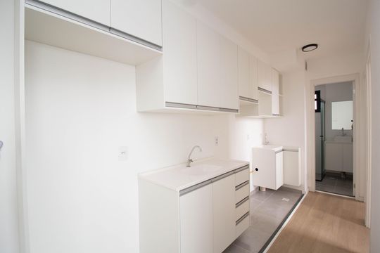 Cozinha de apartamento para alugar com 2 quartos, 34m² em Moinho Velho, São Paulo