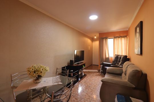 Sala de apartamento para alugar com 2 quartos, 56m² em Vila Floresta, Santo André