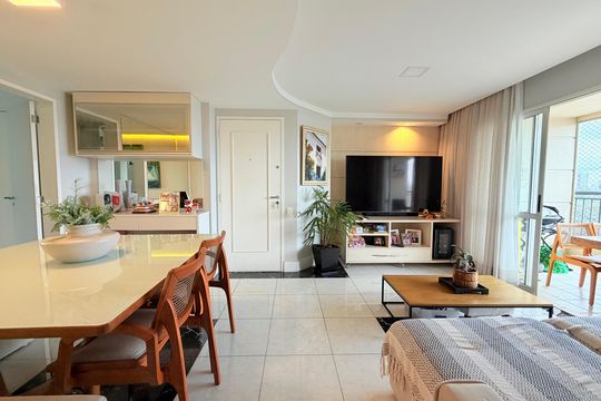 Sala de apartamento para alugar com 2 quartos, 100m² em Chácara Santo Antônio (zona Sul), São Paulo