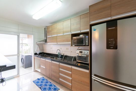 Cozinha de apartamento à venda com 2 quartos, 67m² em Jardim Oriental, São Paulo