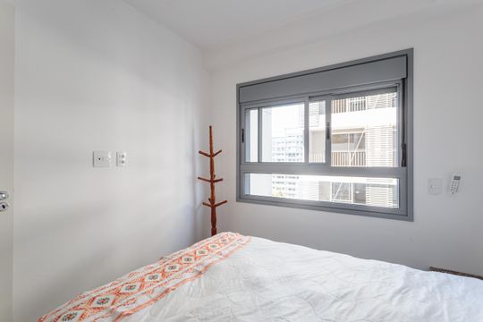 Quarto de apartamento para alugar com 1 quarto, 31m² em Indianópolis, São Paulo