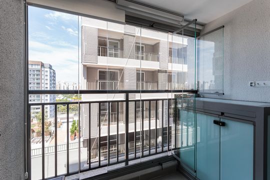 Varanda de apartamento para alugar com 1 quarto, 31m² em Indianópolis, São Paulo