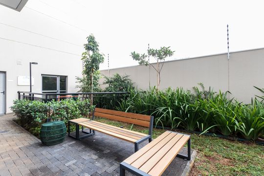 Área comum de apartamento para alugar com 1 quarto, 31m² em Indianópolis, São Paulo
