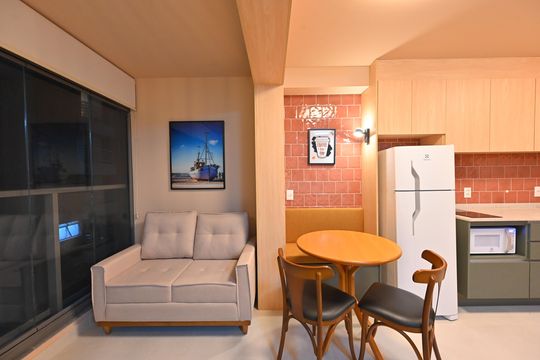 Sala/Quarto de kitnet/studio para alugar com 1 quarto, 38m² em Vila Monte Alegre, São Paulo