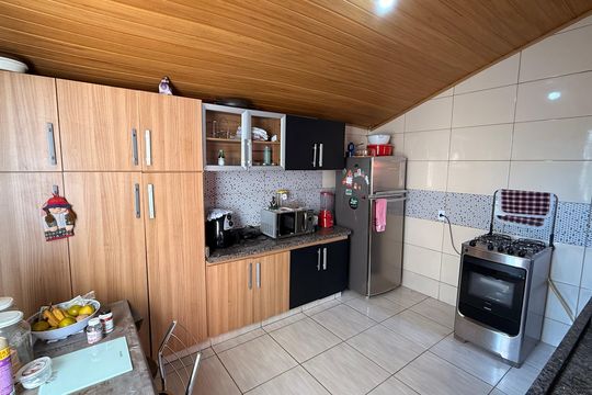 Cozinha de casa para alugar com 3 quartos, 110m² em Residential Eli Forte, Goiânia