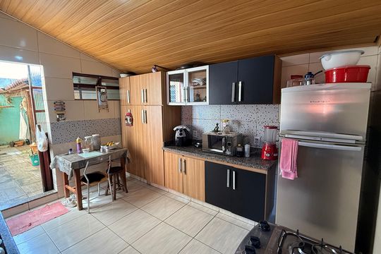 Cozinha de casa para alugar com 3 quartos, 110m² em Residential Eli Forte, Goiânia