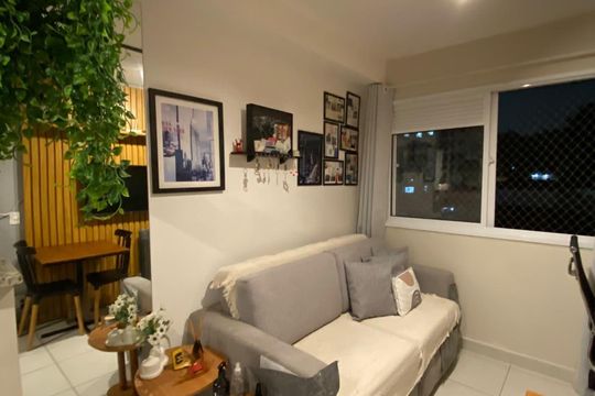 Sala de apartamento à venda com 1 quarto, 27m² em Vila das Belezas, São Paulo