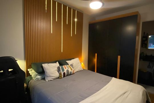 Quarto de apartamento à venda com 1 quarto, 27m² em Vila das Belezas, São Paulo