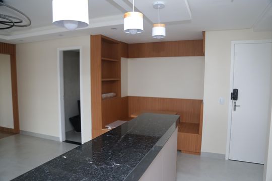 Cozinha de apartamento à venda com 3 quartos, 82m² em São Francisco, Goiânia