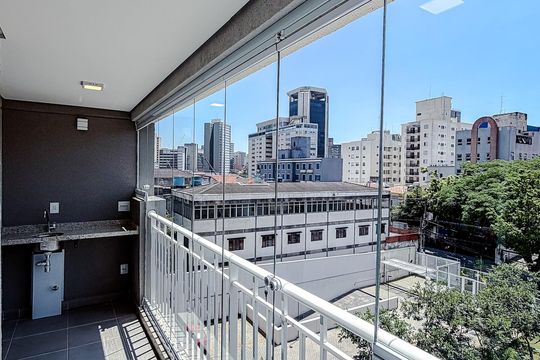 Varanda da Sala de kitnet/studio para alugar com 1 quarto, 42m² em Liberdade, São Paulo