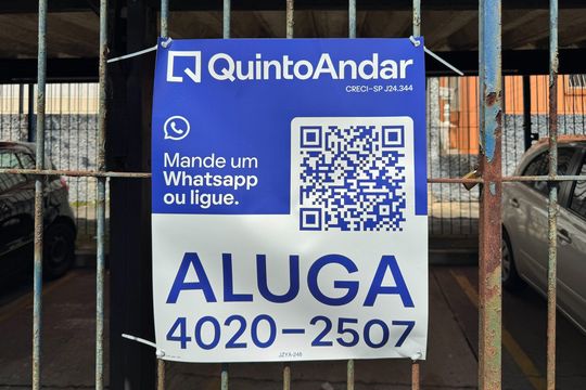 Placa  de apartamento para alugar com 2 quartos, 58m² em Santa Terezinha, São Bernardo do Campo