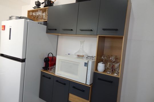 Cozinha - Armários de apartamento para alugar com 2 quartos, 43m² em Santa Cruz, Rio de Janeiro