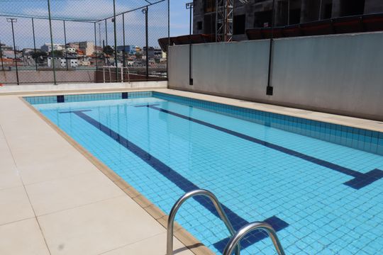 Piscina de apartamento para alugar com 1 quarto, 2500m² em Vila Tolstoi, São Paulo