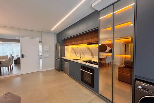 Cozinha de apartamento à venda com 3 quartos, 88m² em Alphaville, Barueri