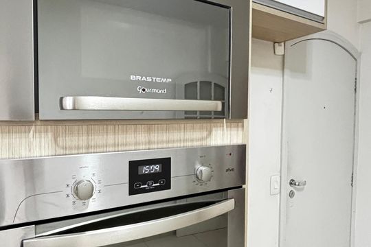 Cozinha de apartamento para alugar com 3 quartos, 141m² em Campestre, Santo André