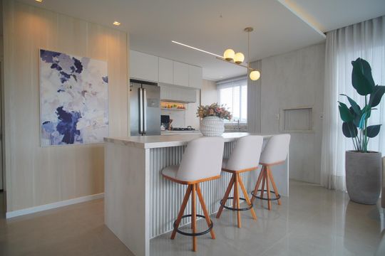 cozinha de apartamento para alugar com 3 quartos, 117m² em Rincão, Novo Hamburgo