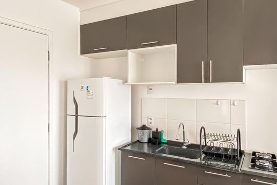 Cozinha de apartamento à venda com 2 quartos, 35m² em Vila Ré, São Paulo