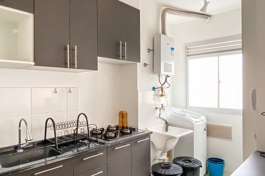 Cozinha de apartamento à venda com 2 quartos, 35m² em Vila Ré, São Paulo