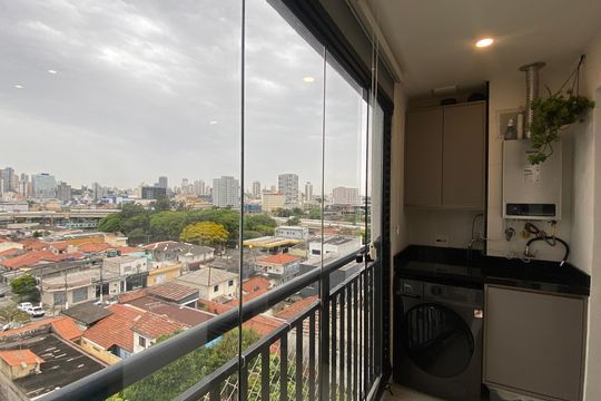 Sala - Varanda - Vista de apartamento à venda com 2 quartos, 47m² em Presidente Altino, Osasco