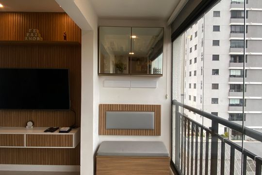 Sala - Varanda de apartamento à venda com 2 quartos, 47m² em Presidente Altino, Osasco