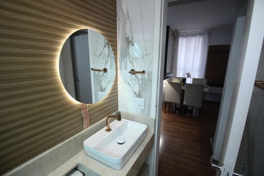 Banheiro de apartamento para alugar com 2 quartos, 60m² em Camargos, Belo Horizonte