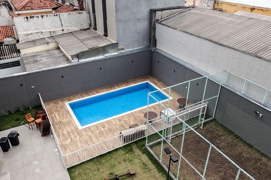 Área comum - Piscina de apartamento para alugar com 1 quarto, 25m² em Vila Arcadia, São Paulo