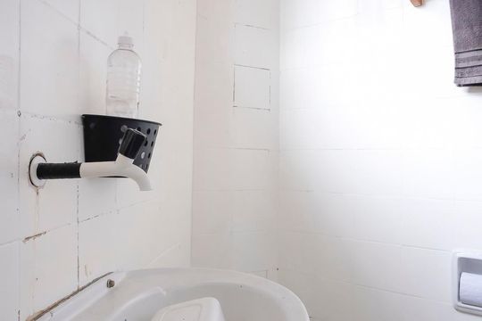 Banheiro  de kitnet/studio para alugar com 1 quarto, 28m² em Boa Vista, São Caetano do Sul