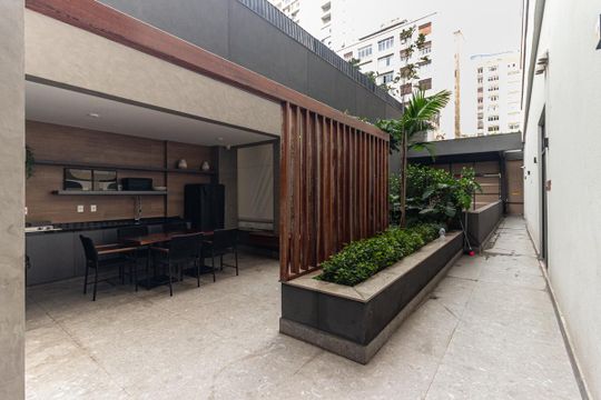 Churrasqueira de kitnet/studio à venda com 1 quarto, 25m² em Consolação, São Paulo