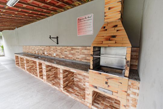 Área comum - Salão de festas de apartamento para alugar com 2 quartos, 45m² em Inhoaíba, Rio de Janeiro