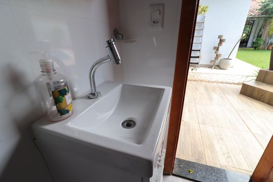 Sala de Dança - Lavabo de casa à venda com 4 quartos, 380m² em Chácara Meyer, São Paulo