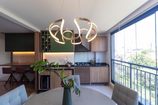 Sacada de apartamento à venda com 3 quartos, 106m² em Taquaral, Campinas