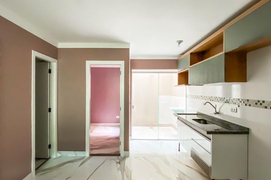 Sala/Cozinha de apartamento para alugar com 2 quartos, 37m² em Penha de França, São Paulo