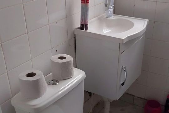 Banheiro de apartamento para alugar com 2 quartos, 72m² em Assunção, São Bernardo do Campo