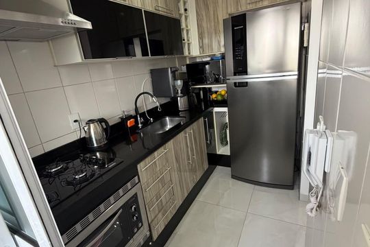 Cozinha de apartamento à venda com 2 quartos, 50m² em Jardim Maria Estela, São Paulo